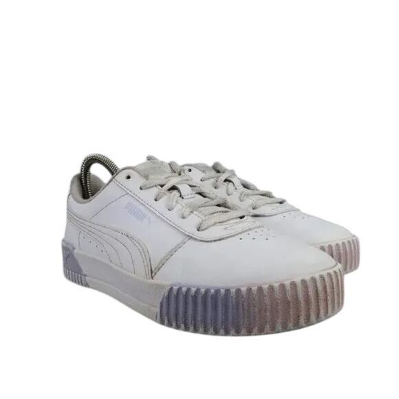 Puma Shoes Womens 7 Sneakers Lifestyle Trainers Carina Street Pastel Platform - Picture 12 of 12